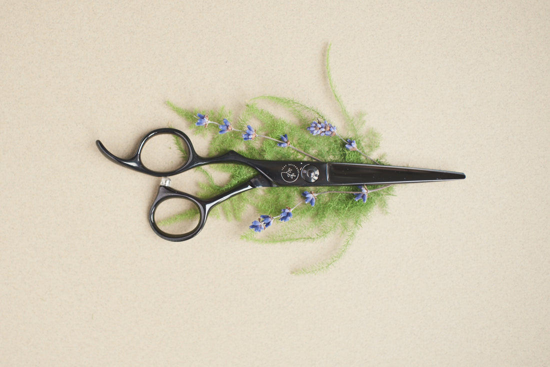left-handed hairdressing scissors