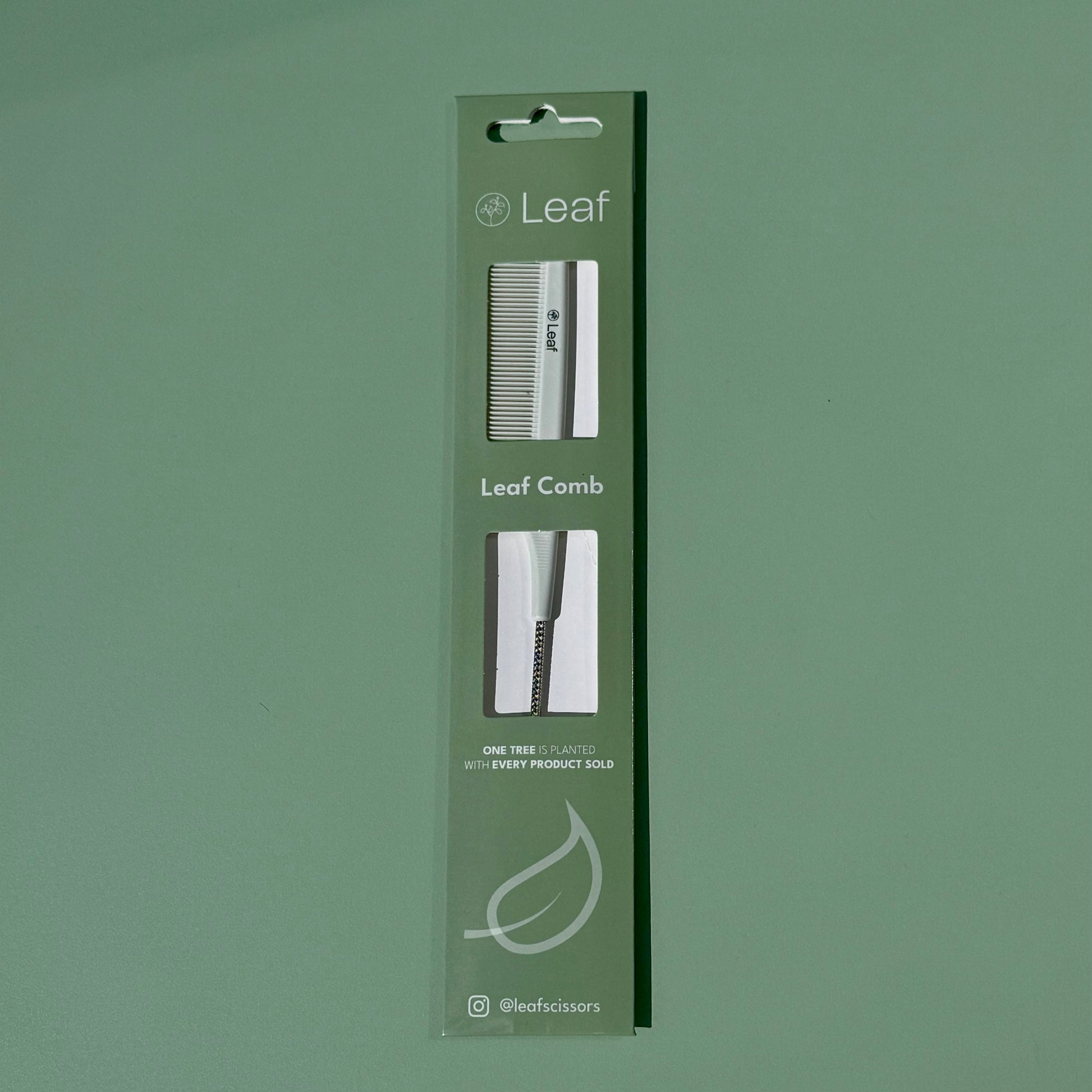 Leaf Pin Tail Comb In Packaging